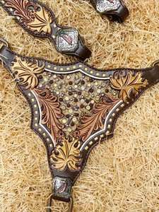 หนังวัวแท้คุณภาพพรีเมี่ยมปกหน้าอกทำด้วยมือพร้อมหนังวัวแท้คุณภาพเยี่ยมแฟชั่นตะวันตกยังไม่มีรีวิว - Product Image 2