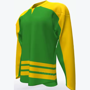 Maillot de hockey sur glace personnalisé grande taille, respirant, antibactérien, séchage rapide, avec lacets, design unique et tendance - Product Image 4