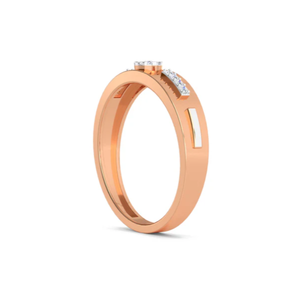 Bague en diamant de laboratoire or rose, forme marquise, design moderne, idéale pour les mariages, les fiançailles et les cadeaux - Product Image 3