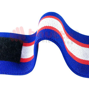Bandes de poignet pour la musculation, design de logo personnalisé, été, 100% coton, respirantes, entraînement en salle de sport, réglables, douces, BHUTTA ENTERPRISES - Product Image 2