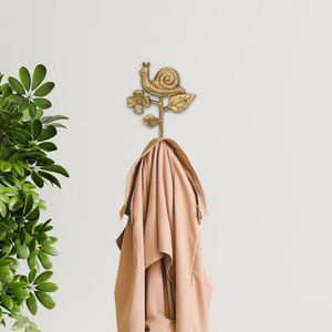 AK Laiton Escargot et Fleur Métal Crochet Mural en Laiton Fini Pièce de Haute Qualité Pour Décor D'hôtel/Restaurant Décor - Product Image 6