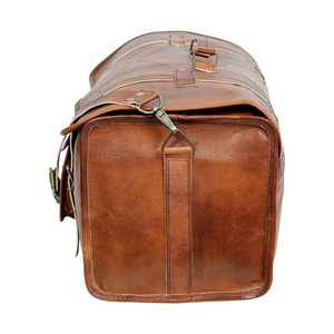 กระเป๋าหนังแท้แบบวินเทจสำหรับเดินทางวันหยุดสุดสัปดาห์กระเป๋าแบบยืดขยายได้กระเป๋าใส่ขนมวันหยุดข้ามคืนออกแบบได้ตามต้องการฟรี - Product Image 3