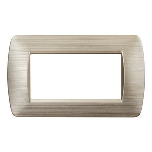 Etroit piatto di plastica serie spazio 4P colore oro satinato compatibile con Bticino luce vivente-materiali elettrici/ - Product Image 1