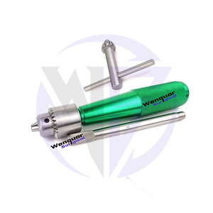 Perceuse manuelle orthopédique Jacobs Chuck avec poignée en T, outil chirurgical manuel, instruments de couleur verte, poignée en aluminium vétérinaire - Product Image 1