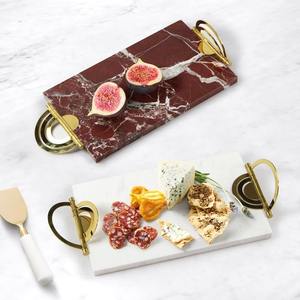 Planche décorative à fromage en marbre pour la décoration de la cuisine, présentoir de service de fromage, de fruits et de vin avec un élégant attrait traditionnel - Product Image 6