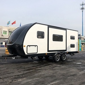 Mini caravanes de luxe 4x4, remorques de camping de luxe pour l'exportation, nouvelles remorques de voyage, mini remorques imperméables pliables, 4 places - Product Image 5