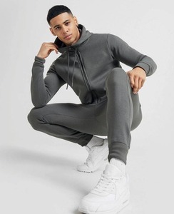 Ensemble de survêtement technique en molleton pour homme, deux pièces, sweat à capuche zippé et pantalon de jogging imprimé, pour l'entraînement - Product Image 4