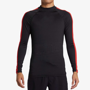 Personalizado negro BJJ Rash Guard sublimación Rash Guard ropa deportiva poliéster adultos personalizado hombres manga larga Rash Guard - Product Image 3