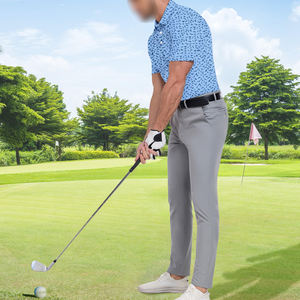 Polo de Golf de Manga Corta de Alto Rendimiento para Hombre al por Mayor, Tejido Atlético Transpirable y Absorbente de Humedad, Tinte Liso - Product Image 6