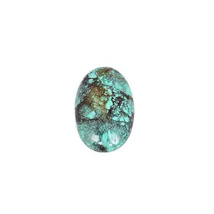 Natural Tibetan Turquoise 36x23mm Oval Cabochon 46.20 Cts Loose Gemstone