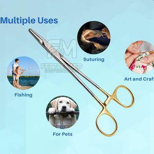 Porte-aiguilles chirurgical en acier inoxydable avec verrouillage à cliquet 14 cm 24 cm Porte-aiguilles micro sans ressort de maintien - Product Image 6