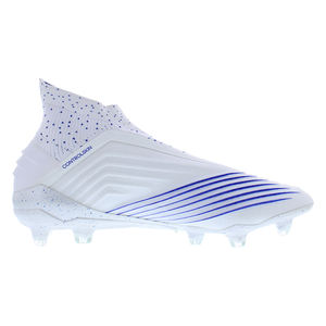 รองเท้าอาดิดาส พรีเดเตอร์ 19+ สำหรับผู้ชาย พื้นสนามแข็ง สี: รองเท้าสีขาว/น้ำเงินเข้ม/น้ำเงินเข้ม ของแท้ 100% - Product Image 2
