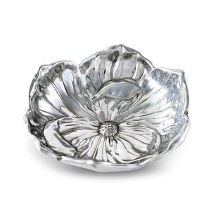 Bol de service en métal à 2 compartiments avec poignée Bol de service de fruits secs en aluminium de forme ovale de dernière conception par Home Arts - Product Image 5