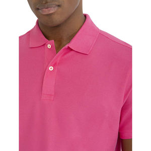 T-shirt polo de sport à la mode classique pour homme 100% coton épais à manches courtes anti-rides vêtements tricotés lourds - Product Image 2