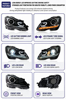 Kit de modernisation de phares projecteurs LED DRL et clignotants séquentiels 12V Neuf 6000K pour Mercedes Classe C W204 C180/C200/C260