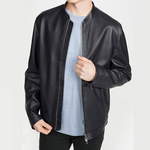 Reasonable Price Breathable Leather <b>Jacket</b> Outdoor Use Winter <b>Jacket</b> Wholesale <b>Lightweight</b> <b>Men</b> Leather <b>Jacket</b> - Product Image 3
