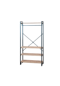 open closet garment rack clothes rack with shelves industrial garment rack metal <b>frame</b> wardrobe freestanding clothes rack c - Product Image 5