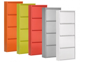 Металлический шкаф для обуви, 4 слоя, с замком для обуви, 2024 фабрики в Гуанчжоу - Product Image 4