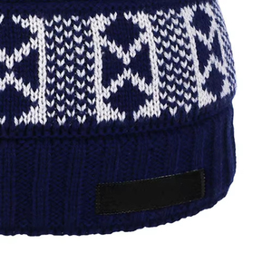 New Latest Arrival jacquard Top Quality Winter Unisex <b>Beanie</b> Winter Warm Ribbed Knitted Winter Outdoor <b>Beanie</b> Cap Process Impex - Product Image 6
