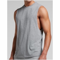 Nouvel arrivage Débardeur de gymnastique en coton grande taille pour hommes Gilet de musculation Chemise de sport sans manches