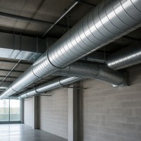 Conduit spiralé en acier galvanisé 50-1000 mm pour ventilation CVC, évacuation des fumées et dépoussiérage, direct usine