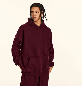 Vente en gros de nouveaux sweats à capuche pour hommes, mode automne hiver, manteau ample à capuche avec fermeture éclair, couleur unie, sweat à capuche pour couple - Product Image 5