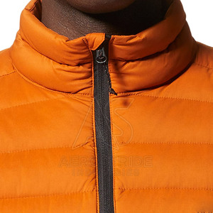 Best Selling Canvas Stand Collar Front Logo Nylon/Polyester Puffer Winter <b>Jacket</b> for Adult Custom Made <b>Men</b> - Product Image 6