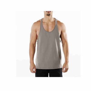 Débardeur décontracté pour hommes sur mesure pour l'été, mode de rue, tricoté sans manches, haut de gymnastique en plein air pour hommes entretenu par OEM - Product Image 4