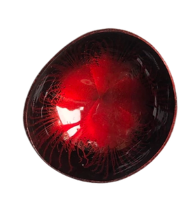 Bol décoratif artisanal en coque de noix de coco, intérieur laqué brillant, extérieur en noix de coco naturelle, décoration d'intérieur, bol en provenance du Vietnam - Product Image 5