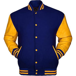 New Men Winter Unisex Button Down College Letterman Bomber Jackets Custom Baseball Varsity Jacket - Product Image 4