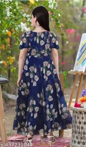 Vestido largo bohemio de algodón con bloque de mano indio, ropa de verano con estampado Floral para mujer, regalo de boda personalizado para ella - Product Image 2