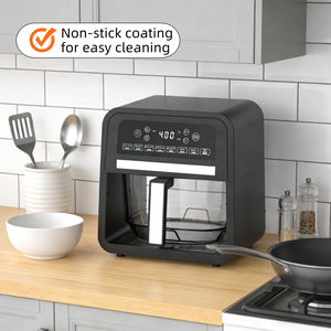 Nueva Freidora de Aire Eléctrica 2026, 7L de Gran Capacidad, 1700W, Elemento Calefactor de Acero Inoxidable SS304, Control Digital, Revestimiento Antiadherente, Fácil de Limpiar y Guardar - Product Image 6