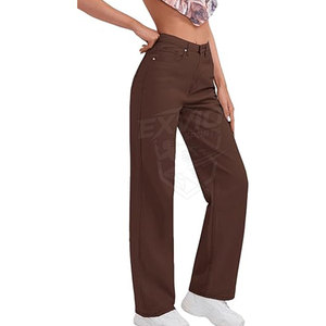 Pantalones Vaqueros de Mujer de Color Sólido Transpirables, Nueva Moda, Venta Caliente, Ropa de Calle - Product Image 5