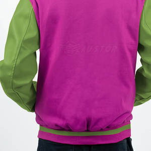 Nouveau design de couleur unie pour hommes, veste Letterman, vêtements chauds, veste Letterman pour hommes - Product Image 5