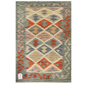 Tapis Kilim Maimana Afghanistan 89 x 63 cm, décoration murale - Product Image 1