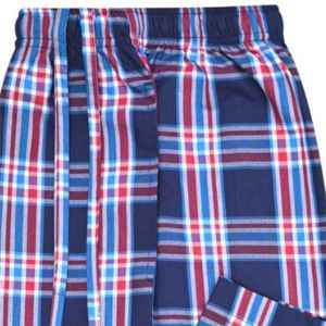 Navy Plain <b>T</b>-<b>Shirt</b> Pajama Set 100% Cotton Woven Lounge Set Soft & Full Sleeve Sleepwear with Crew Neck Tee & Drawstring Pants - Product Image 5