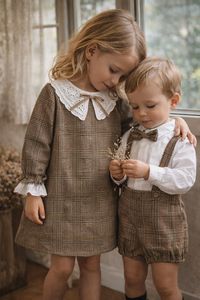 Vestido Infantil de Alta Calidad, 100% Algodón, Certificado Oeko-Tex, Disponible en Stock, Faldas Casuales OEM, Ropa para Niña Pequeña - Product Image 3