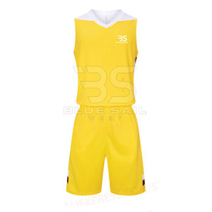 ชุดบาสเก็ตบอลโพลีเอสเตอร์น้ำหนักเบามีสีของทีมและออกแบบโลโก้ให้เป็นชุดบาสเก็ตบอลมืออาชีพ - Product Image 2