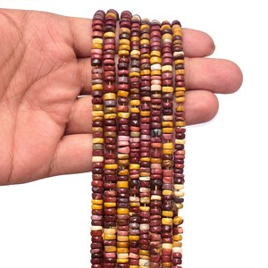 Perles rondes lisses en mookaïte AAA+ de 5 mm à 6 mm, pierres semi-précieuses naturelles, perles d'espacement, perles de roue pour bijoux - Product Image 5