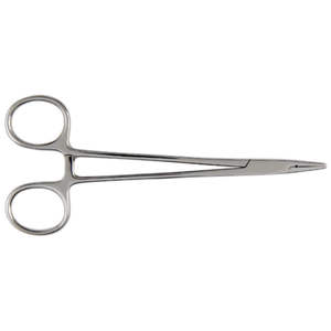 Porte-aiguilles dentaire manuel en acier inoxydable réutilisable de 16 cm, qualité supérieure, certifié CE, classe I, utilisation en chirurgie générale, métal médical - Product Image 4