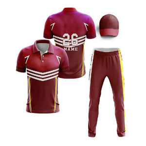 ชุดเสื้อกีฬาคริกเก็ตและกางเกงโพลีเอสเตอร์100% ดีไซน์ล่าสุด - Product Image 2