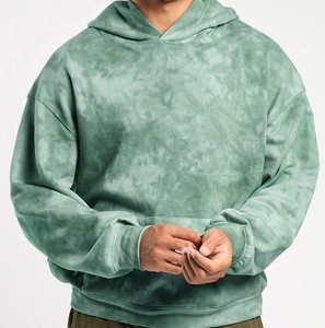 Sudadera con capucha de gran tamaño personalizada de alta calidad Sudadera con capucha con diseño de tinte de corbata para hombre Sudaderas con capucha con logotipo personalizado para hombre - Product Image 3