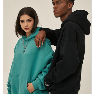 Pull à capuche polaire avec perles brodées Techniques de fil teint en fil d'hiver motif solide col à capuche au crochet - Product Image 2