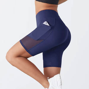 OEM vente en gros de shorts de fitness et d'entraînement de yoga pour femmes avec poches shorts de yoga pour femmes - Product Image 4