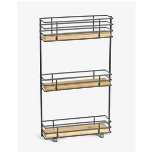 Étagère de stockage d'épices Supports de stockage et étagères Acheter Carve Wall Art Mount Ensemble d'étagères murales métalliques pour armoire Étagère à épices - Product Image 5