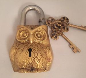 Square Shape New Design Brass Lock Padlock Animal Looks Elegant <b>Cheap</b> Price Vintage Style Sea Captain Lock Outdoor Use Quality - Product Image 4