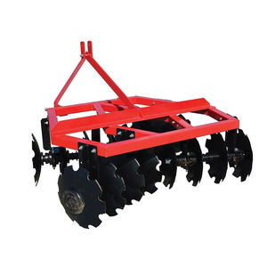Arado de discos compacto a gasolina de 18 pulgadas con sistema hidráulico montado, bomba remolcada, motor y cultivadores de rodamientos. - Product Image 1