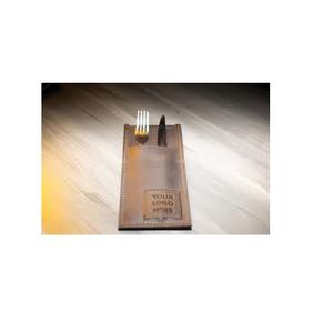 Cubiertos de cuero Cuchara Bolsa Juego de palillos Cuchara y tenedor Utensilio con soporte para niños y uso hecho a mano - Product Image 4