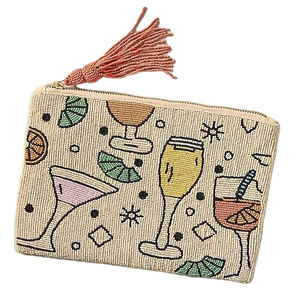 Añadir nuevo elegante trabajo hecho a mano fiesta vidrio bebida bordado con cuentas monedero lujo superior de moda último para niña - Product Image 1