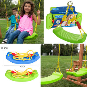 Equipo de juegos al aire libre para niños Columpio de jardín de cuerda para niños Patio de juegos al aire libre Hamacas Columpio Silla de plástico - Product Image 4